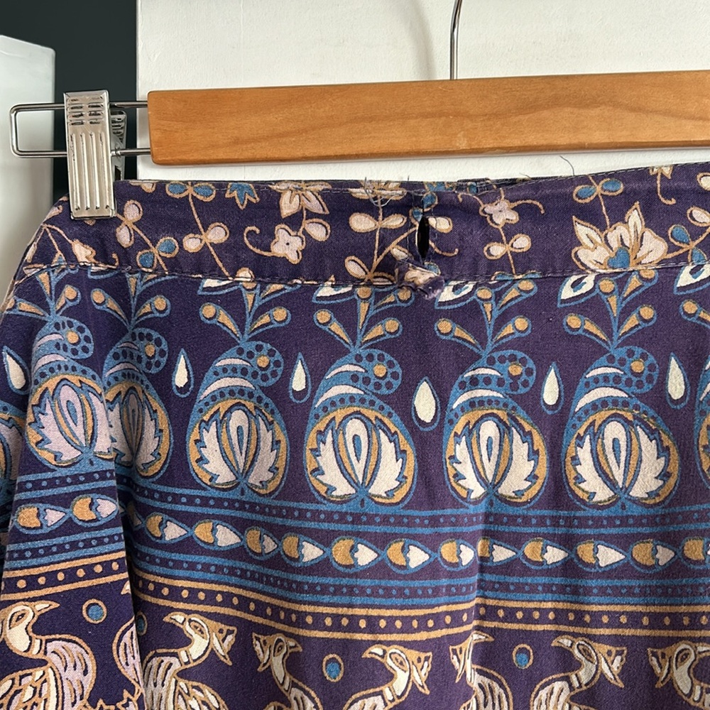 Vintage Indian wraparound maxi skirt